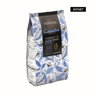Valrhona Caraibe mörk choklad 66% 3 kg