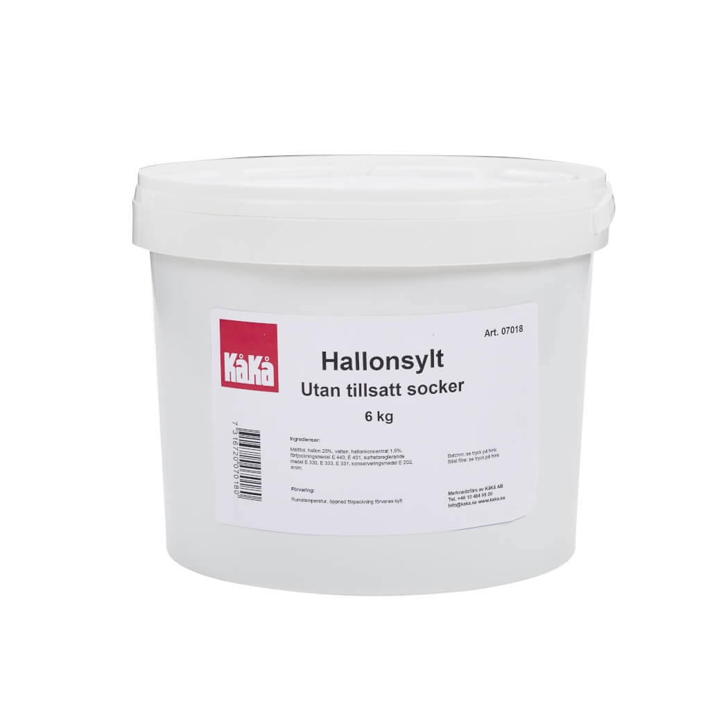 Hallonsylt utan tillsatt socker 6 kg