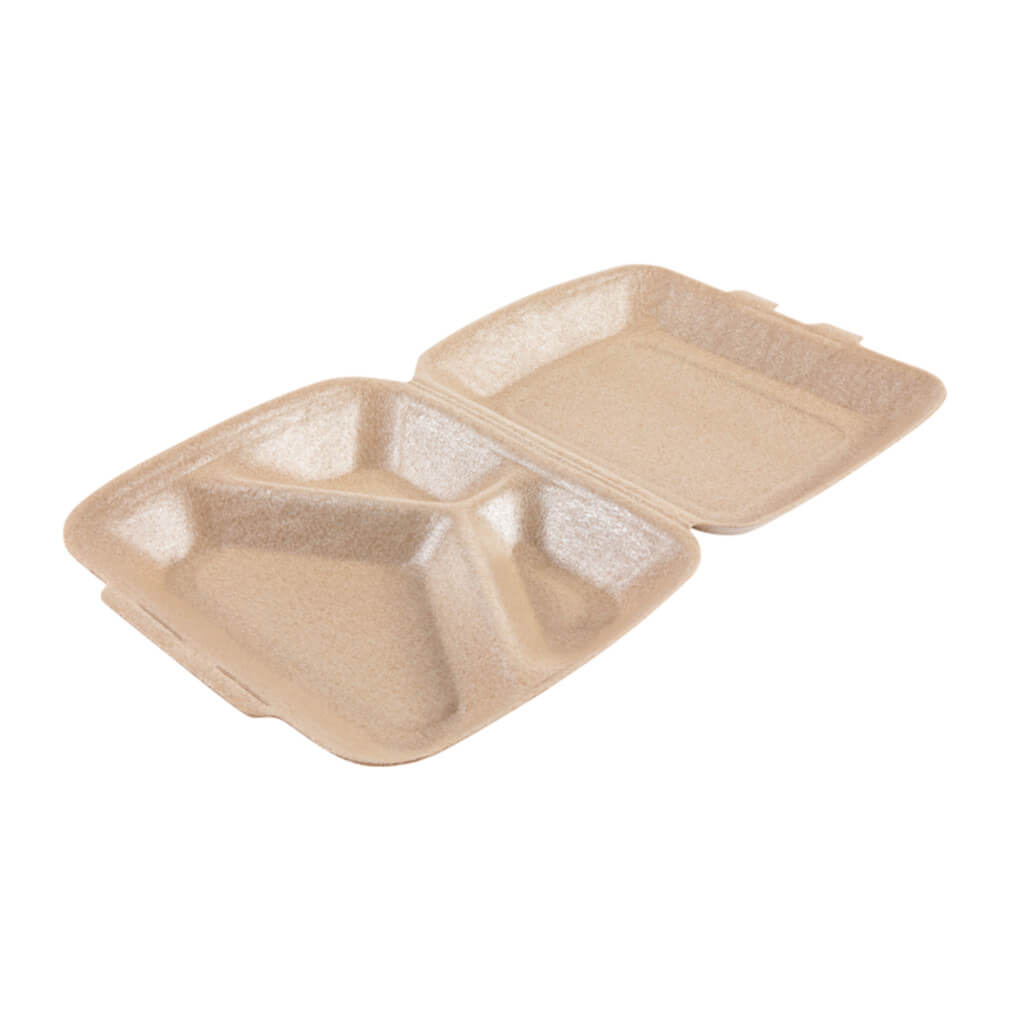 TakeAway box 3 compartments 125 pcs