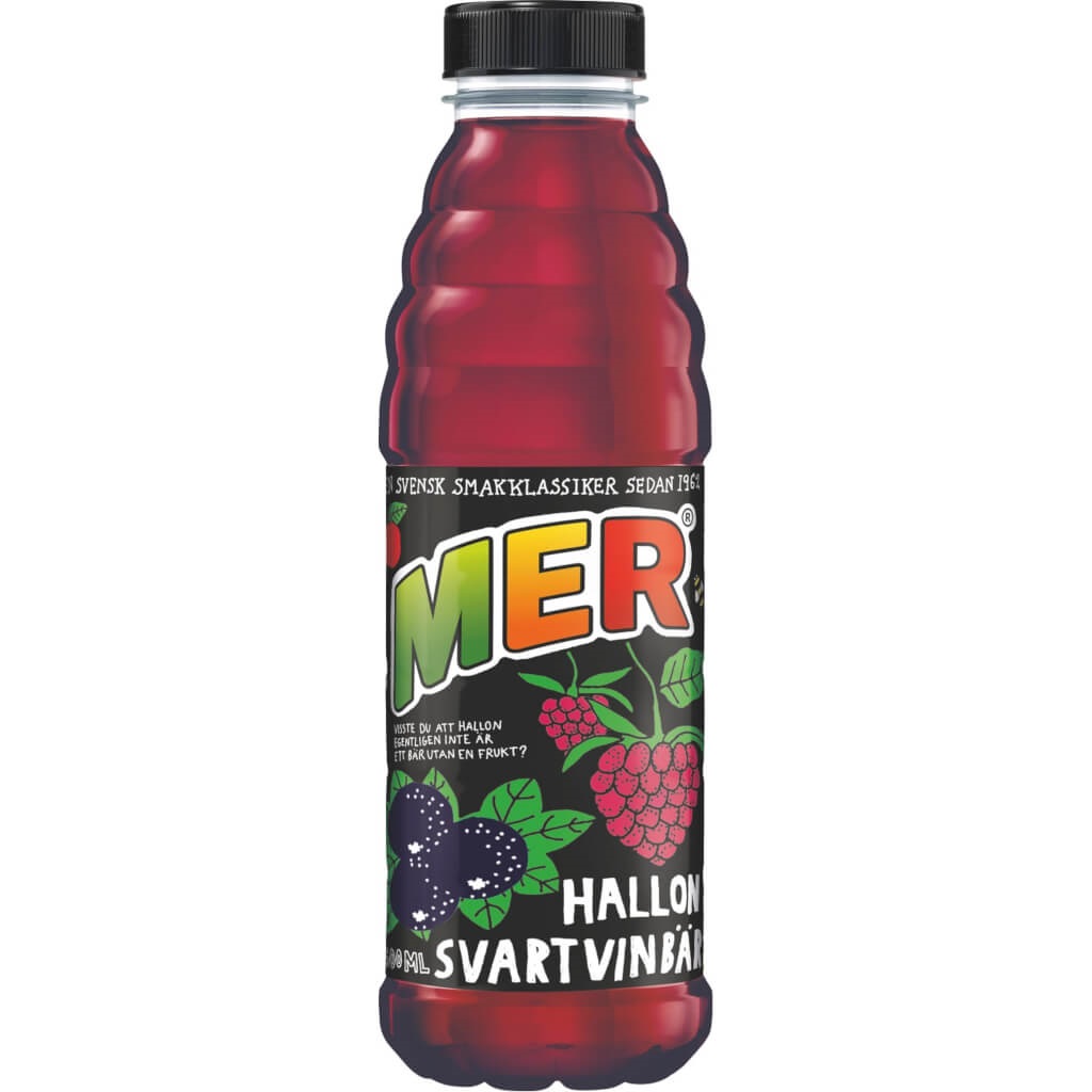 Mer Hallon/Svartvinbär flaska 12x50 cl