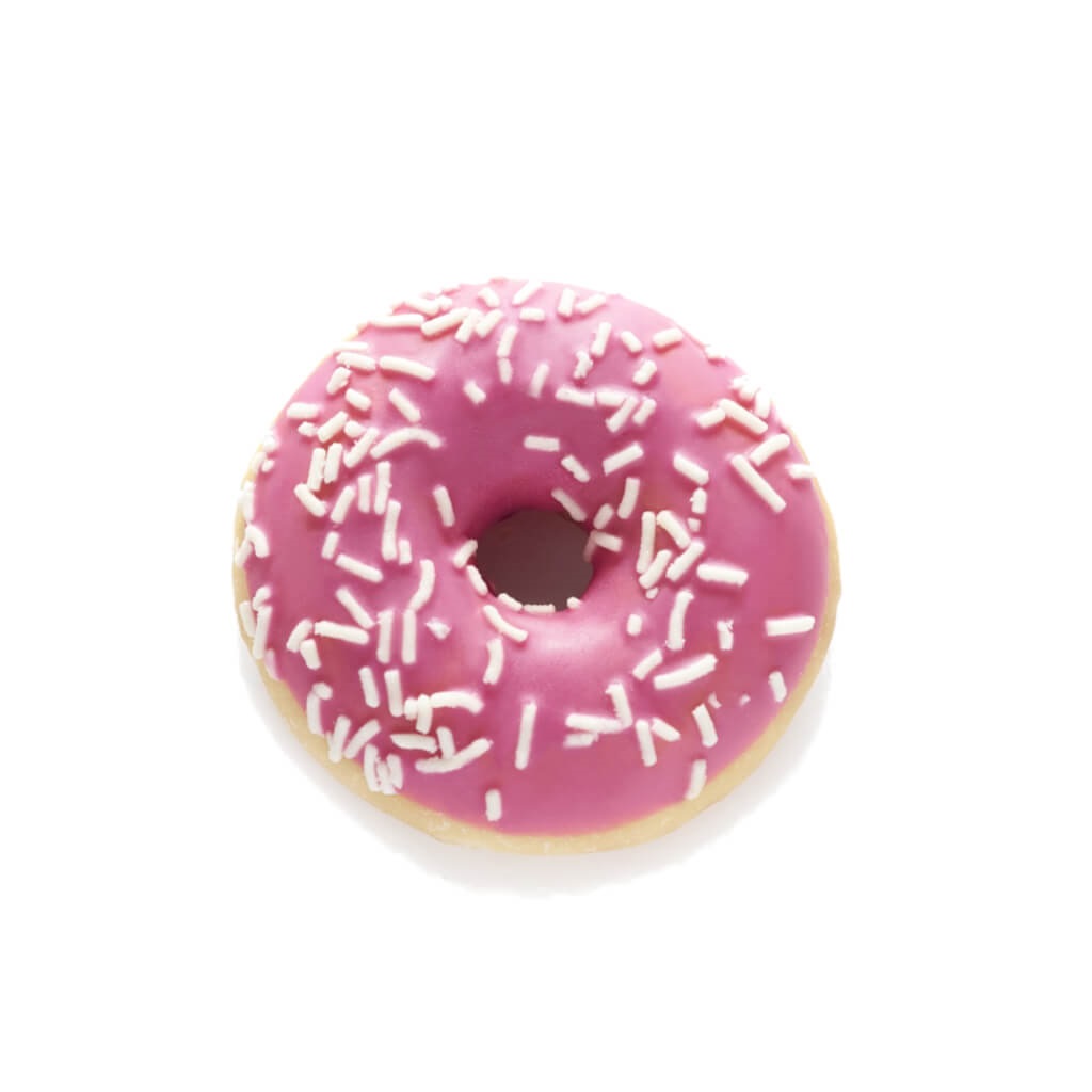 Minidonut jordgubb fylld 120x22 g