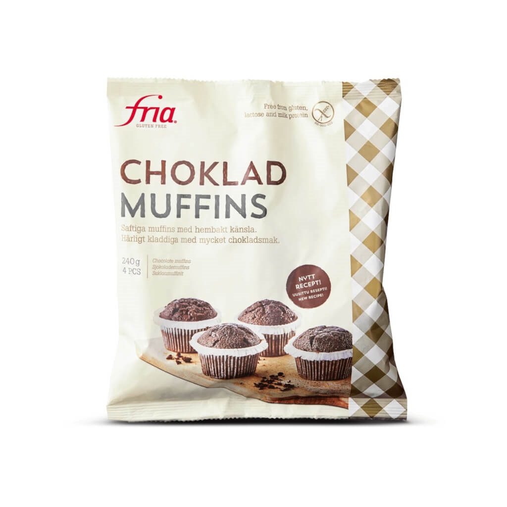 Glutenfri Chokladmuffins 8x4 st