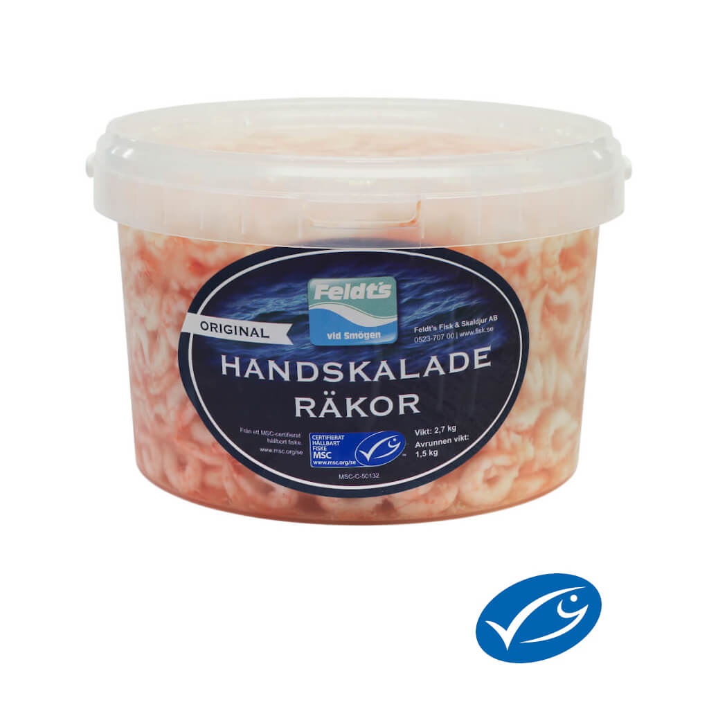 Räkor original handskalade MSC 1,5 kg