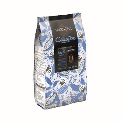 Valrhona Caraibe mörk choklad 66% 3 kg