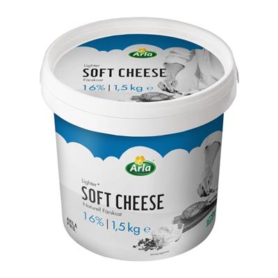 Färskost naturell soft 1,5 kg