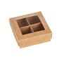 Praline box 4-p 80x80x30mm brown 100 pcs