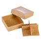 Praline box 4-p 80x80x30mm brown 100 pcs